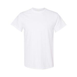 Gildan 5000 T Shirt White XL Heavy Cotton Blank NEW Soft Tee